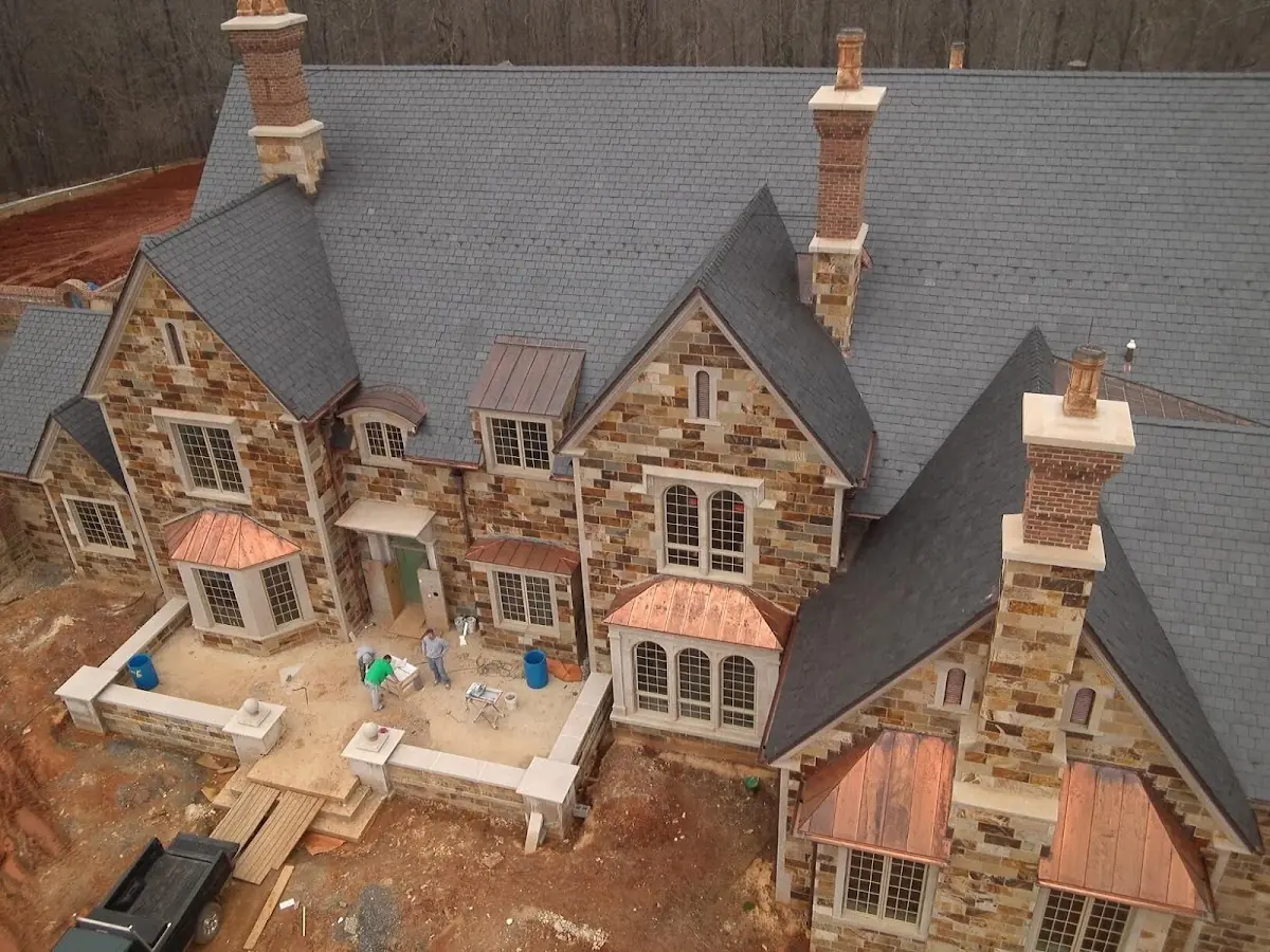 Craftsman Roofing Slate Roof Repair project in Stevensville